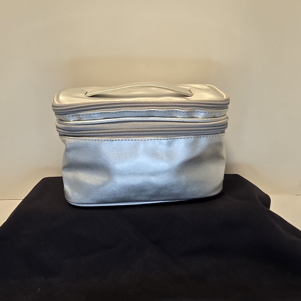 Avon vintage makeup case Silver Zippered Pouch
